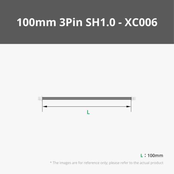 Bambu Lab 100mm Wire with 3Pin SH1.0 Connectors (2PCS) XC006 Bambulab