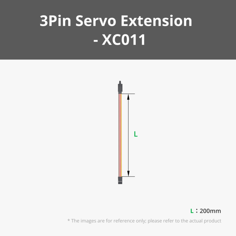 Bambu Lab 200mm Servo Extension Cable 3Pin (2PCS) XC011 Bambulab - Vaizdas 2