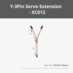 Bambu Lab 200mm Servo Extension Cable 3Pin (2PCS) XC012 Bambulab - Vaizdas 2